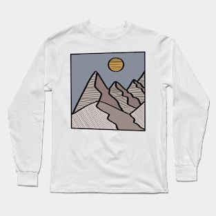 Simple Mountains Long Sleeve T-Shirt